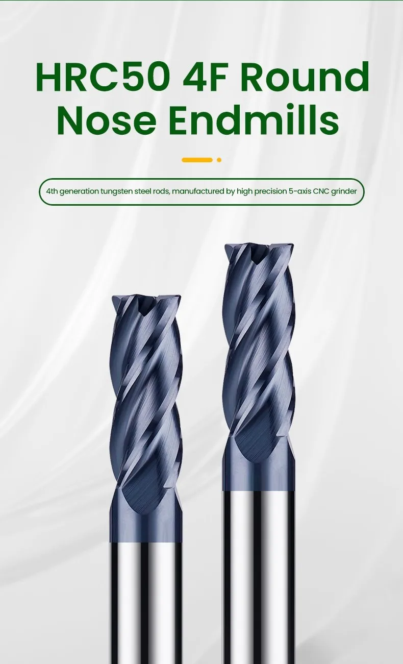Fräsen Cutter Legierung Beschichtung Wolfram Stahl Werkzeug Cnc Bearbeitungs Hrc45 Ecke Schruppen Top Fräsen Cutter Kit Fräsen Maschine Endmil – Detail 1
