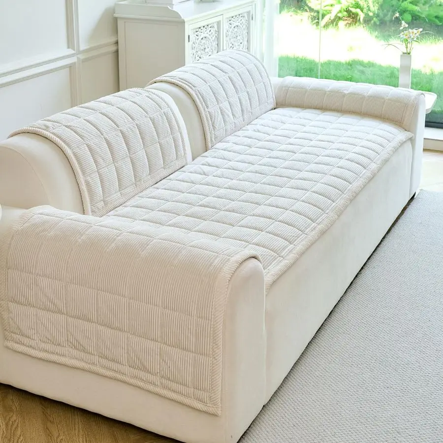 

Чехол для собак, моющийся, нескользящий, для дивана с 3 подушками, подходит для домашних животных, мягкий, пушистый, чехол для дивана для собак.