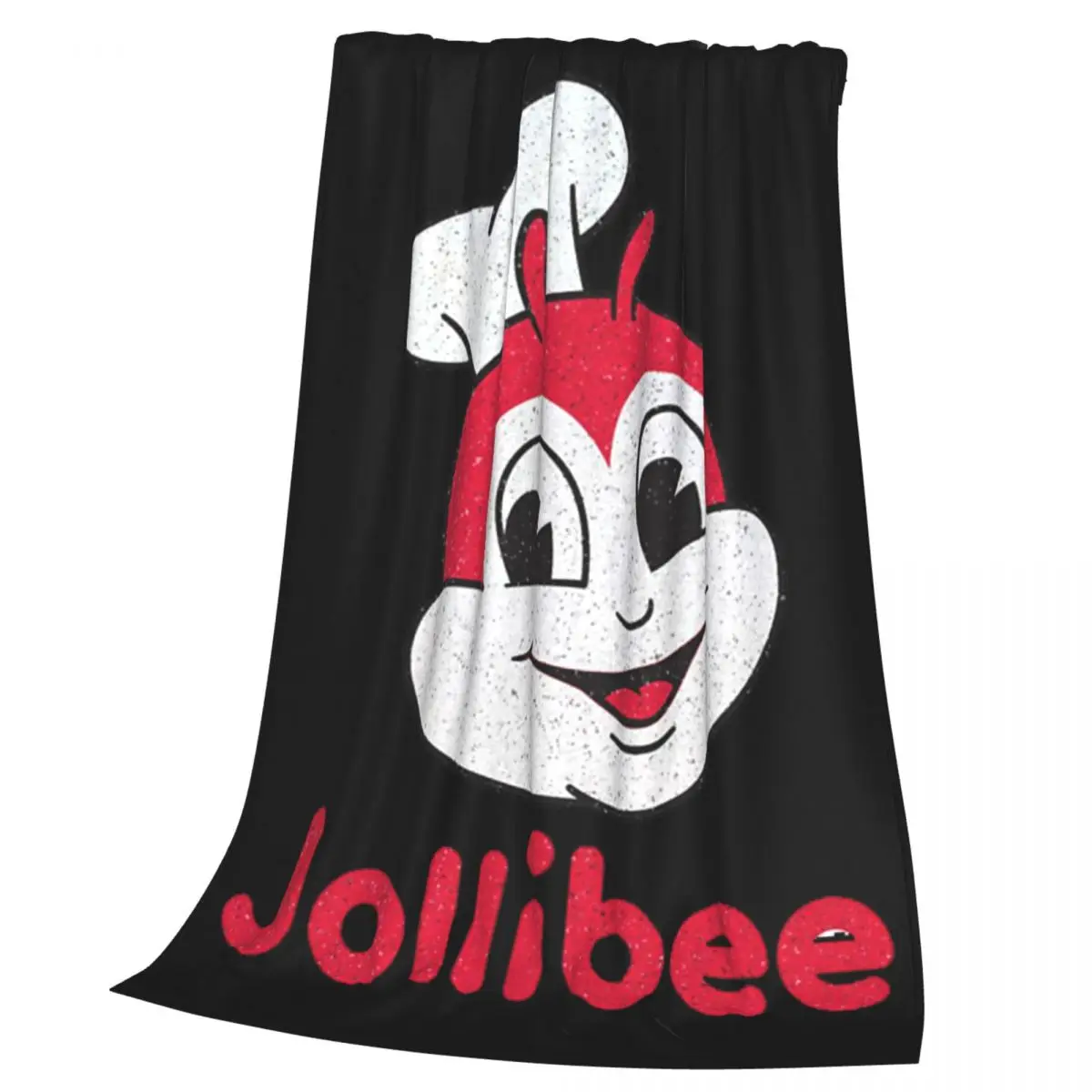 Jollibee Burger Restaurant Mascot Blankets Soft Warm Flannel Throw Blanket Bedding for Bed Living room Picnic Travel Home Couch