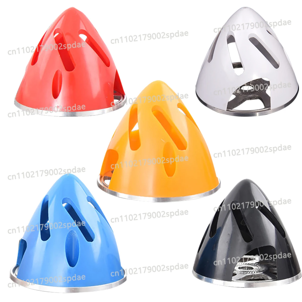 Aluminum Backplate Plastic Propeller Hollow Spinner 51 57 63 70 75mm For Fixed wing plane Fairing