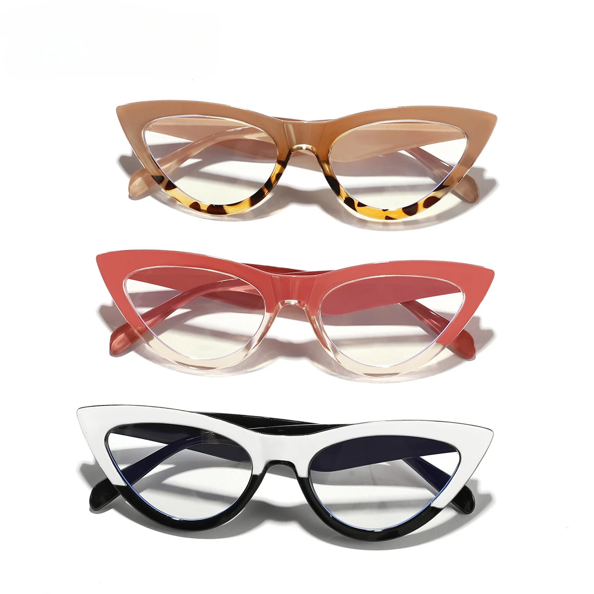 

Vintage Anti-Blue Light Cat Eye Glasses Women Men Leopard Print Optical Frame Spectacles Computer Reading Eyeglasses Two Colors