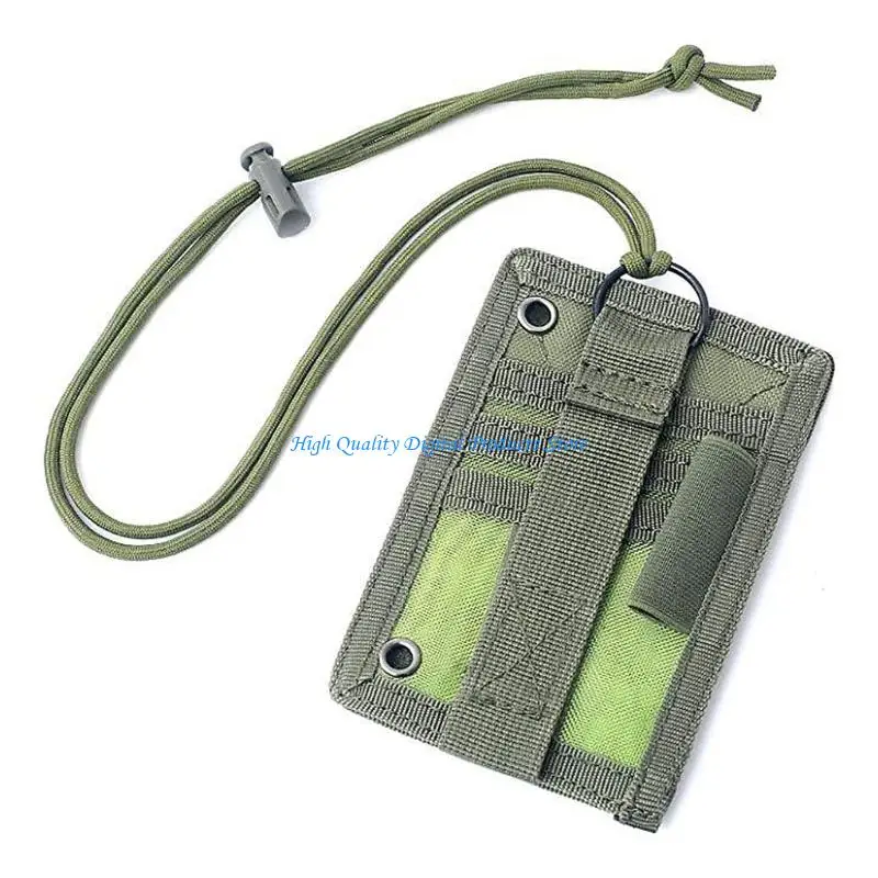 U2JE Card Carry Sleeve With Tear Resistant Nylon Materials Easy Access To Card Badges
