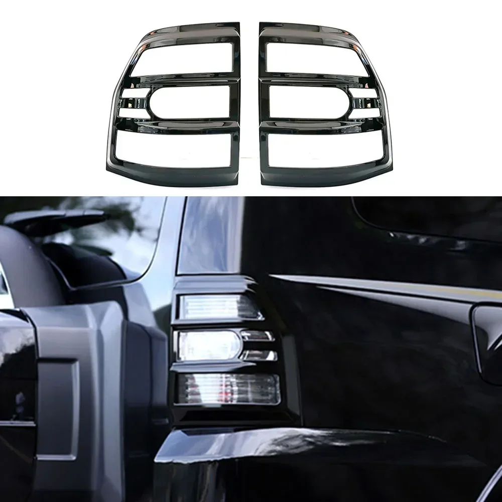 2pcs Bright Black Rear Lamp Light Cover Fit For Mitsubishi PAJERO V93/V97 2007-2019 2020 2021 2022 Taillight Frame