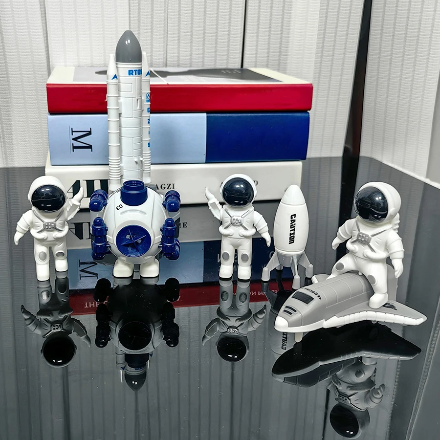 Children's space series toys, capable of launching space shuttle rockets, astronaut ornaments, boys' Christmas gifts