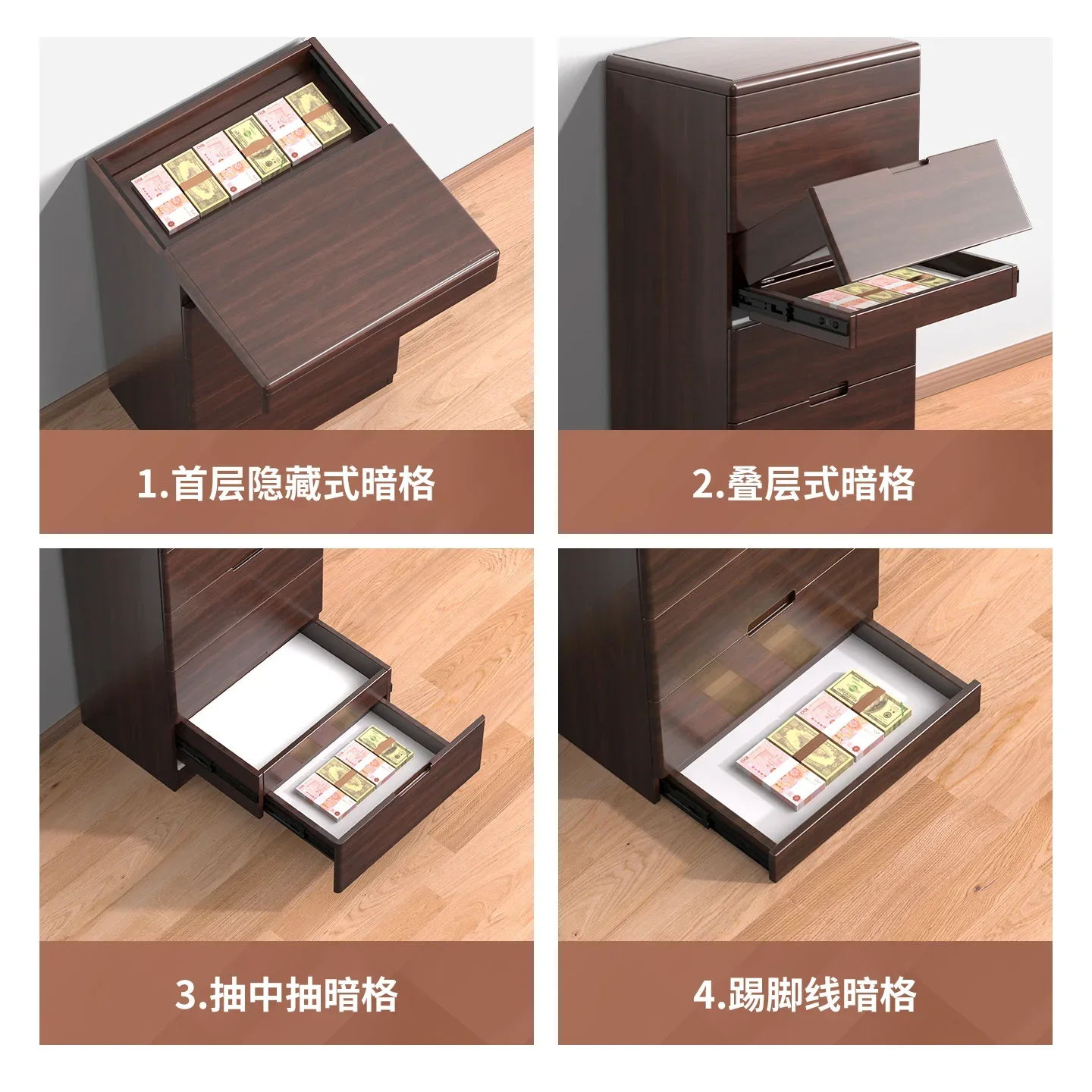 chest locker living room bedroom antique light luxury high-end storage cabinet