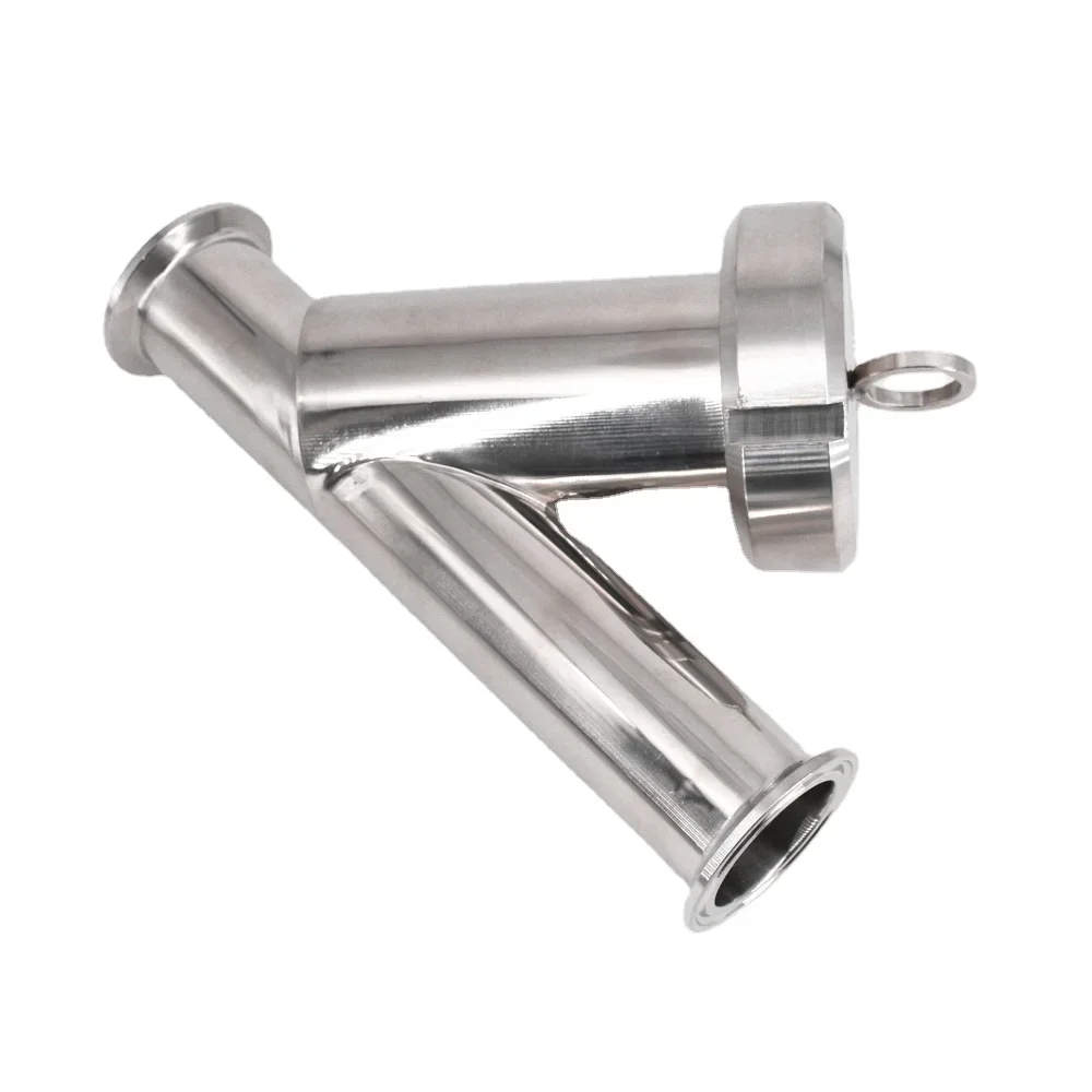 

3/4" 1" 1-1/4" 1-1/2" Pipe OD x 1.5" Tri Clamp Sanitary Y-Shaped Strainer Filter 316L Stainless Steel For Beer Brewing