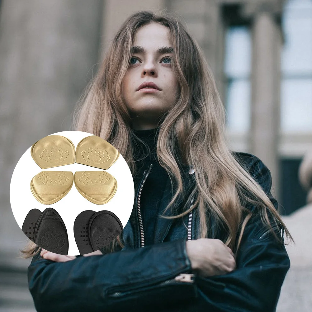 

4Pairs Anti Slip Foot Pads Breathable Forefoot Cushions for Half Size Shoes Metatarsal Support Shoe Inserts for Heels Loafers