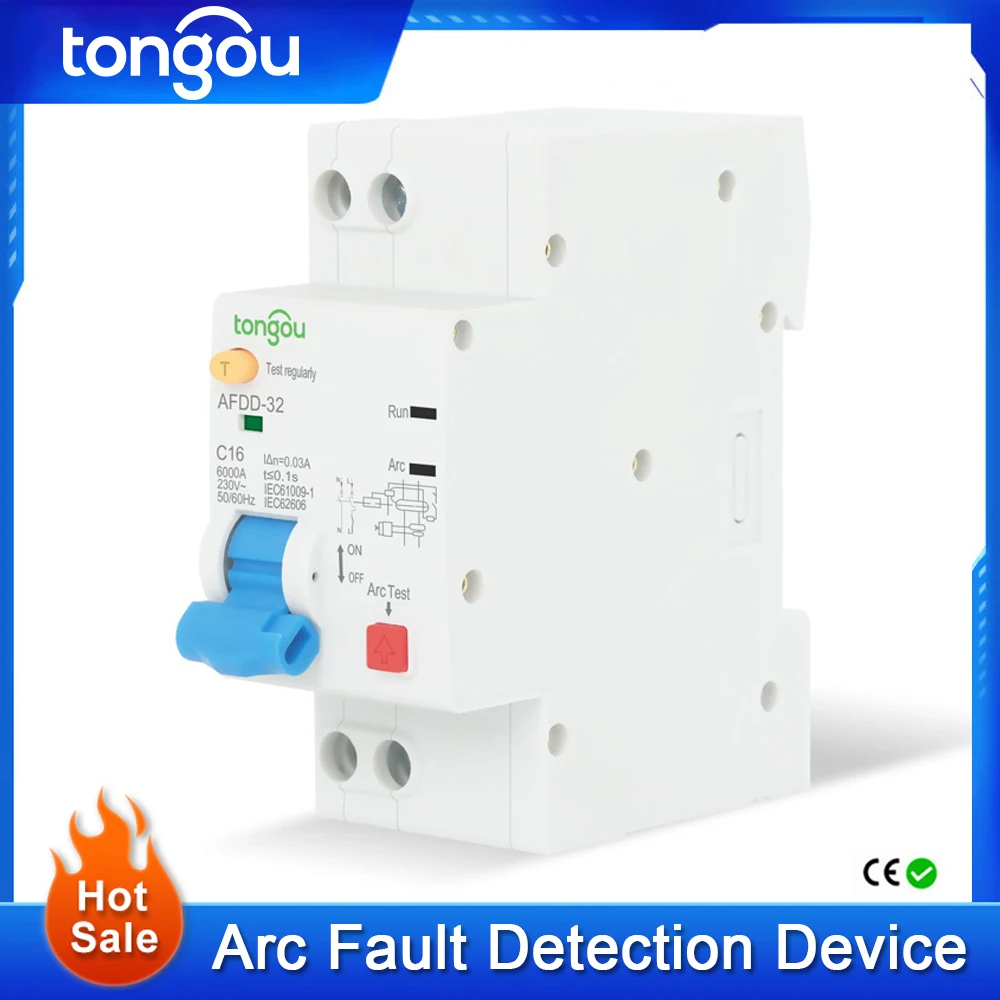 AFCI Arc Fault Circuit Interrupter AFDD Arc fault Detection Device Fire Prevention Unit by Arc Monitoring TOWAFDD-63