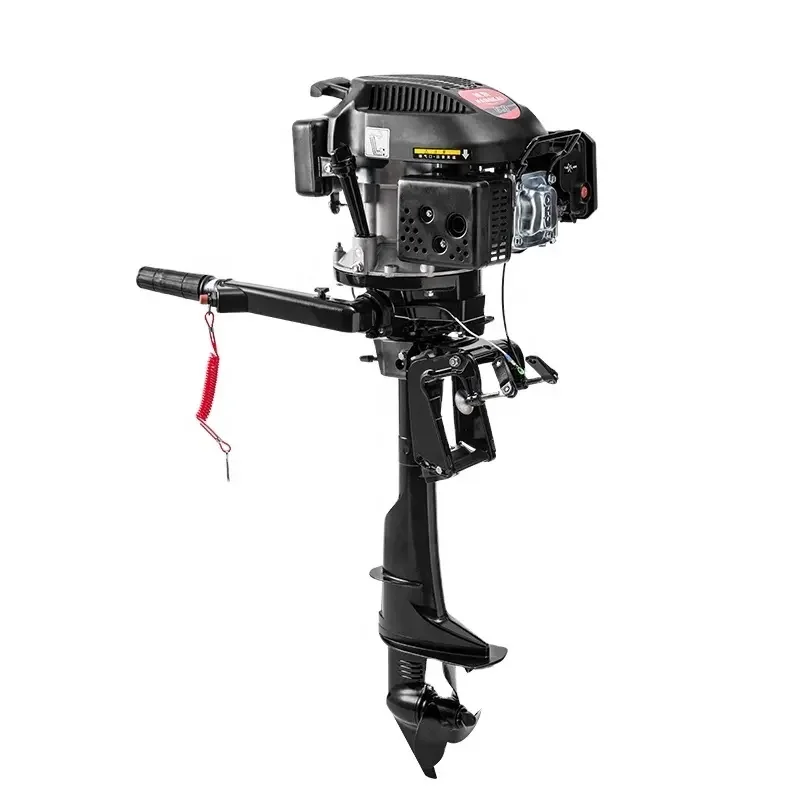 Hangkai 6HP 4 Stroke 3.75kw Boat Engine Tiller Control Outboard Motors for Fishing Boat with New Air Cooled Design