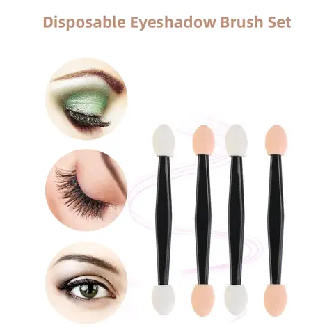 5/30/50/100PCS Eyeshadow Brush Dual Sided Sponge Nylon Sets Make up Eye Shadow Brushes For Cosmetic Applicator Makeup Tools Hot