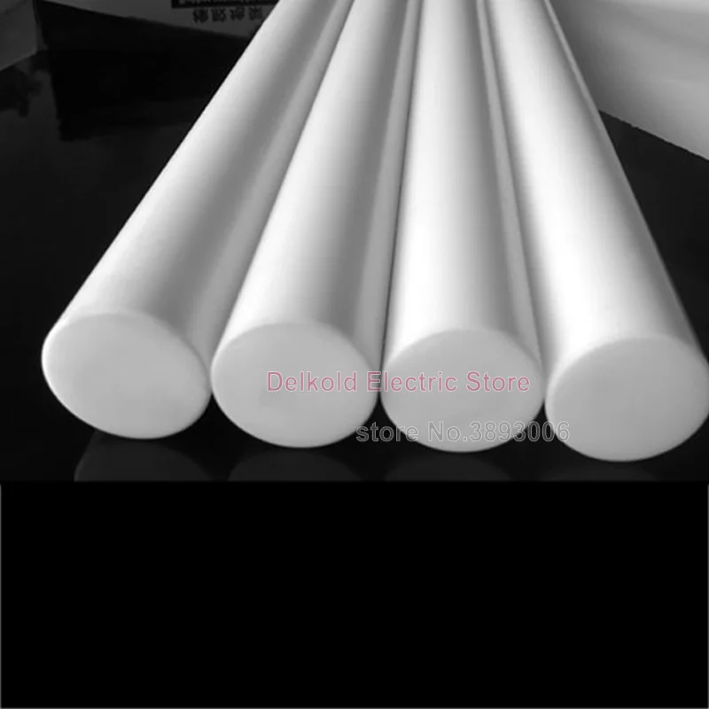 2pcs Length 50cm dia. 35mm PTFE rods Polyvinylidene Fluoride sticks PTFE bars