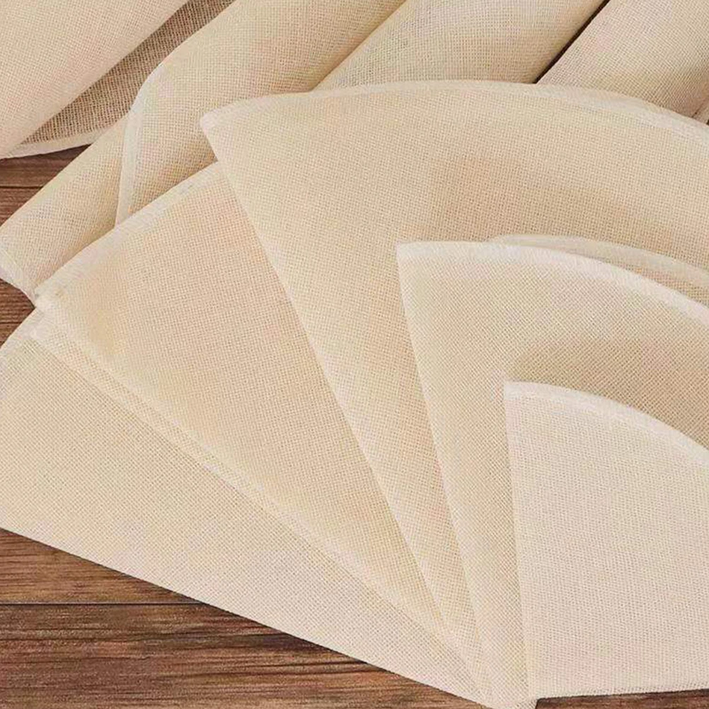 

10 Pcs Steamer Cloth for Steamed Bun Cotton Gauze Bread Mat Non-stick Pads Beige