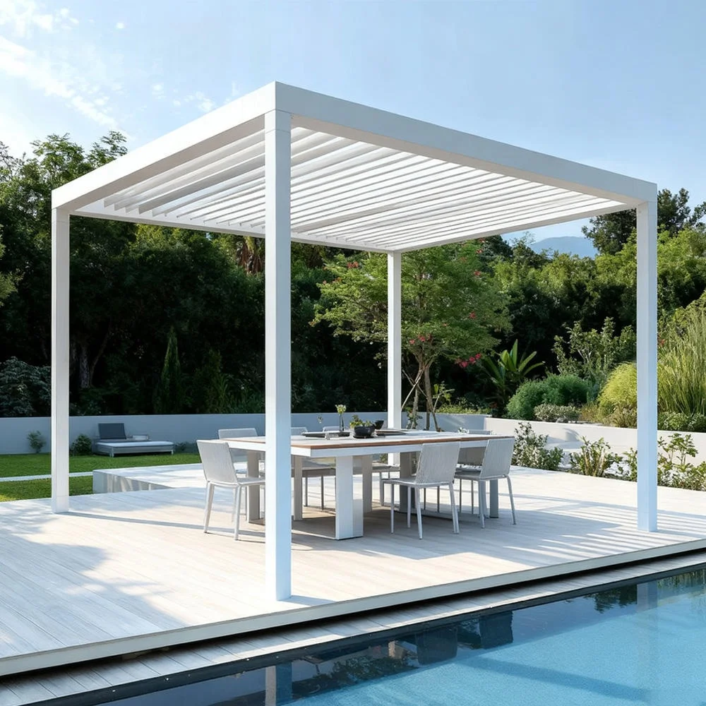 Modern Aluminum Powder Coated Pergola  Option for Carport Garage and Outdoor Decoration