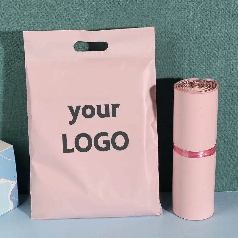 50pcs Customized Mailing Shipping Bags Plastic Gift Shoe Box Product Packaging Bags Waterproof Express Bags Logo Printing