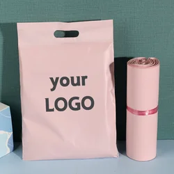 50pcs Customized Mailing Shipping Bags Plastic Gift Shoe Box Product Packaging Bags Waterproof Express Bags Logo Printing