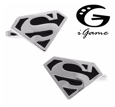 Super Film Cufflinks Black Copper Superheroes Design Best Gift For Men Cuff Links