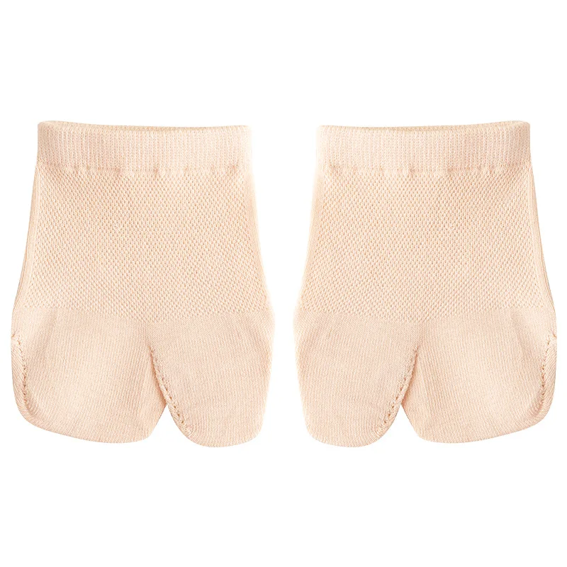Calcetines invisibles de algodón fino para mujer, medias con dos dedos divididas, malla colorida, antepié, medio pie, media palma, verano