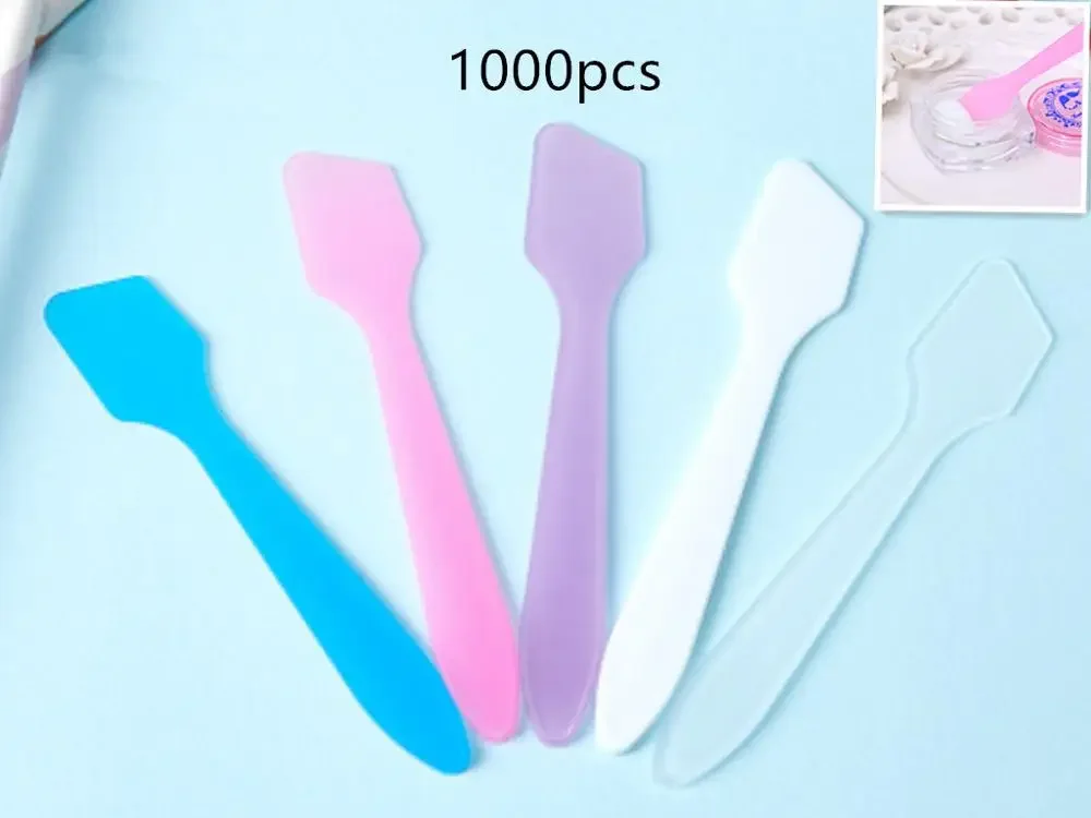 10PCS DIY Plastic Facial Face Mask Stick Cream Mixing Spatulas Spoon Makeup Cosmetic Make Up Tools Beauty Makeup Mud Tools