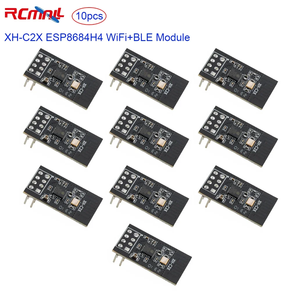 RCmall 10 шт. Φ ESP8684H4 WiFi + BLE модуль 4 Мб флэш-памяти Φ 32 бит, одноъядерный микропроцессор, заменяет телефон
