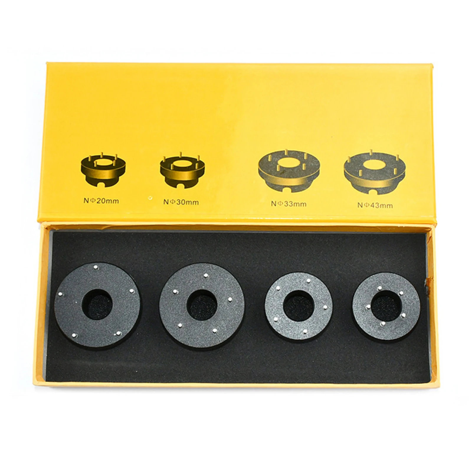 

Набор из 4 инструментов для открывания и закрывания задних крышек часов Omega Seamaster, диаметр 20 мм, 30 мм, 33 мм, 43 мм, для ремонта корпусов часов