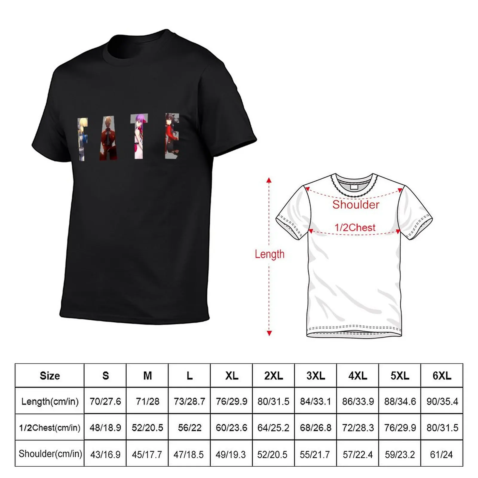 Fate/Stay Night - Fate T-Shirt sublime custom shirt graphic tee shirt shirts graphic tee funny t shirts men