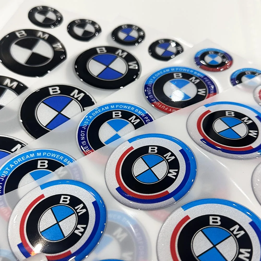 Bmw 3d auto logo reflektierend wasserdicht geeignet für ‎ s1000 rr ‎ r1250 gs moto rennwagen dekorativer weicher kleber aufkleber