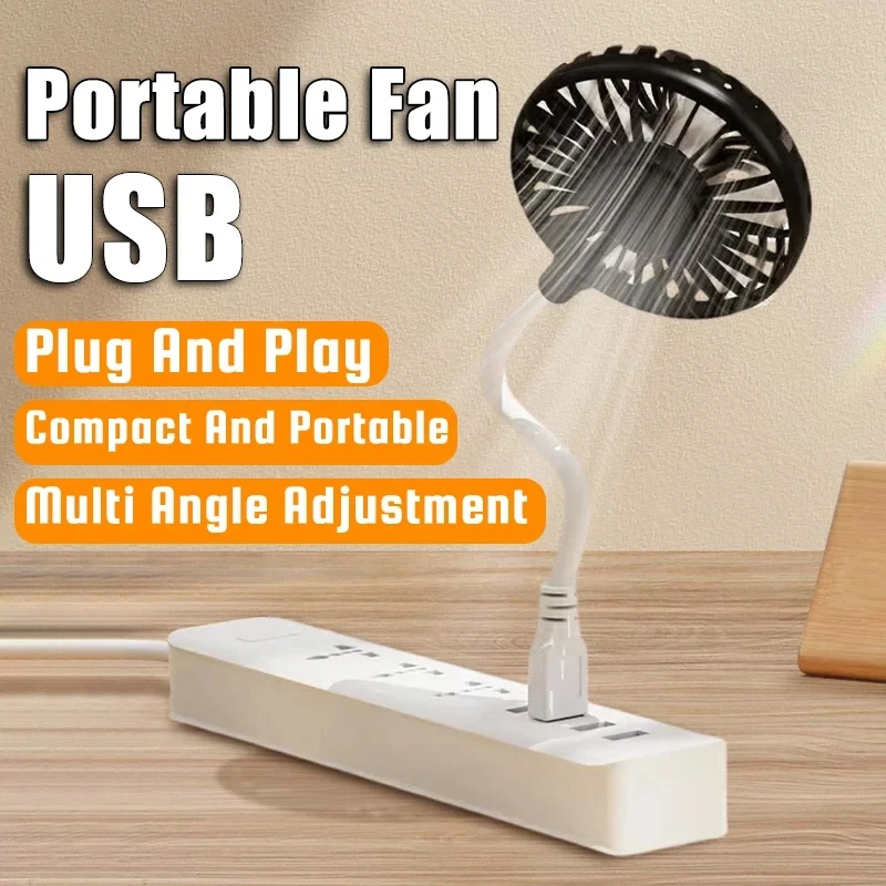 

Handheld Fan Usb Rechargeable Silent Cooling Power Bank Mini Play Plug Fans Summer Wireless Outdoors for Office Home Travel