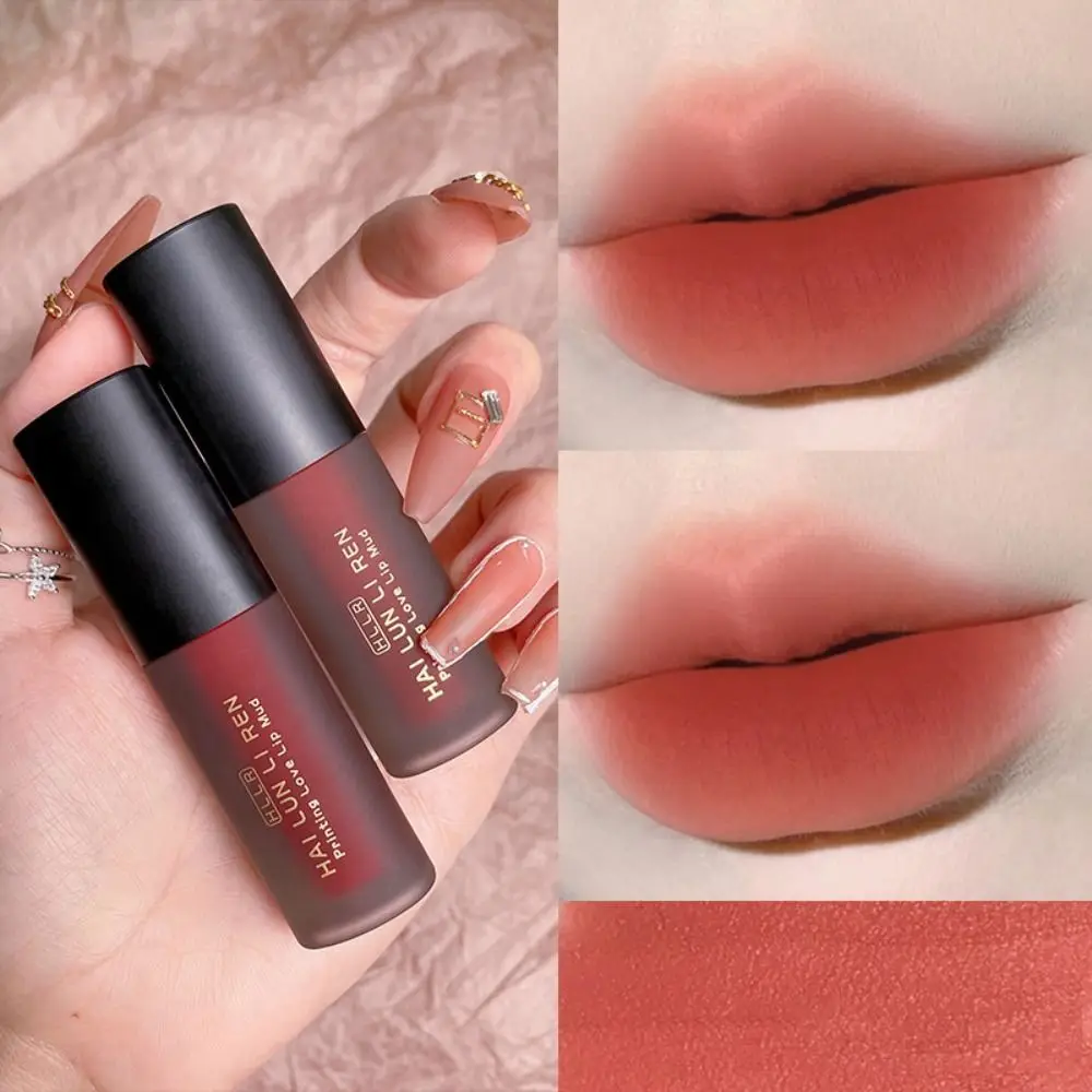 Air Mist Sensation Matte Lip Modder Natuurlijke Waterdichte Modderige Textuur Lipgloss Non-stick Cup Blijvende Geverfde Lip Glazuur Dagelijks Gebruik