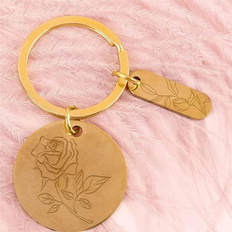 AA94-30 Pcs Engravable Metal Keychain Blanks Engraving Keychain Blanks Metal Stamping Blanks Jewelry For DIY Crafts