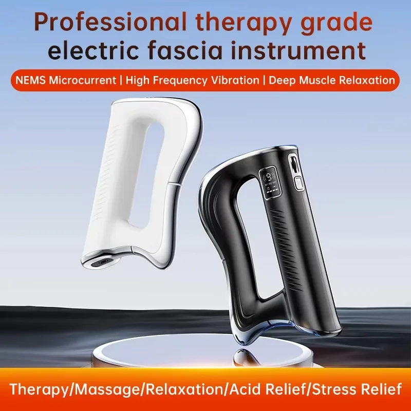 Electric Fascia Massager Body Massage Muscle Scraper Fitness Fascia Knife Vibration Muscle Relaxation Body Lifting Massage Blade
