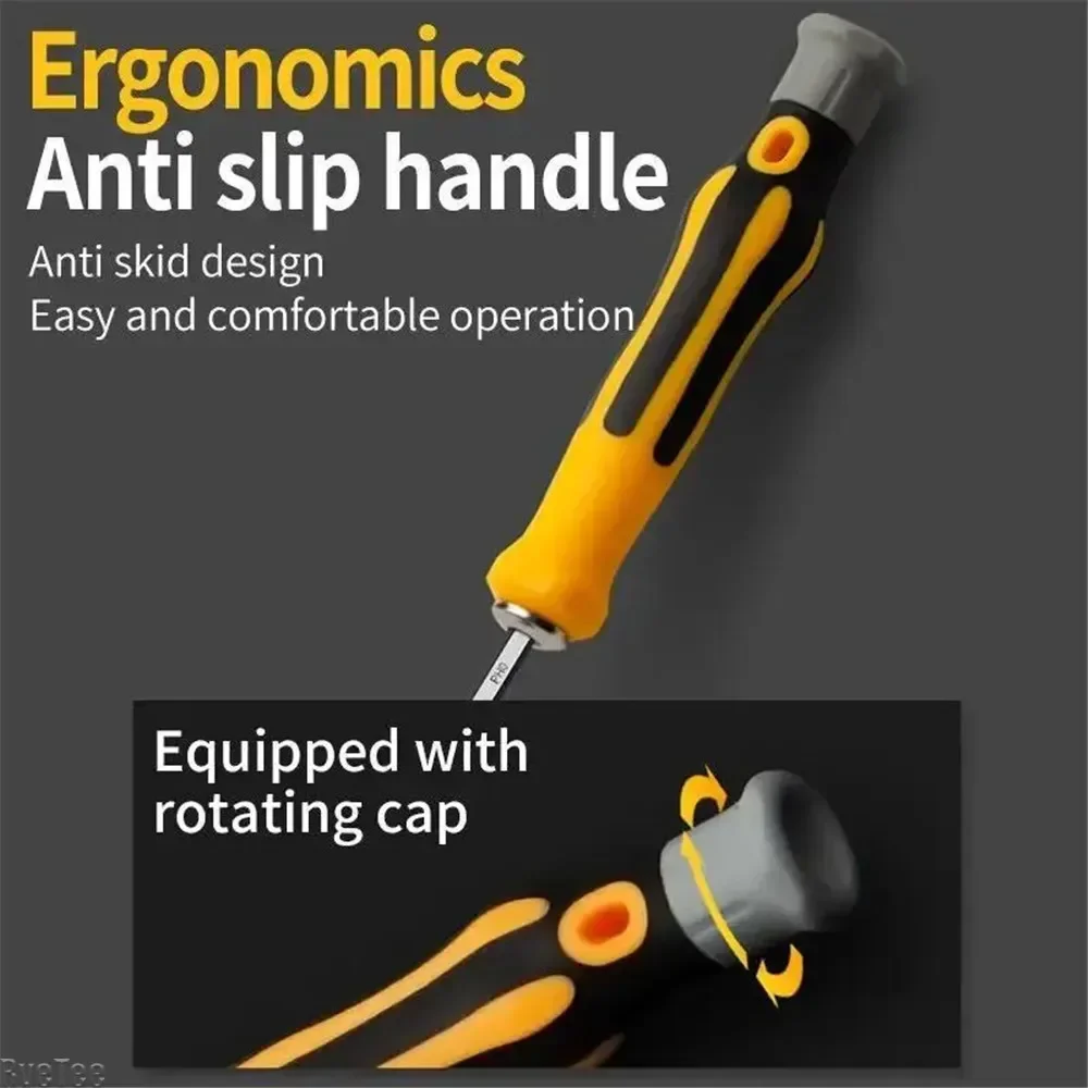 12 in 1 Multifunctional Precision Handheld Magnetic Screwdriver Set Cross Flat Shaped Screwdriver Head Maintenance Tool