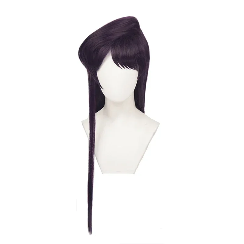 Komi-san wa comyushou desu Komi Shoko cosplay wig purple black synthetic hair heat resistant women cosplay wigs MN11