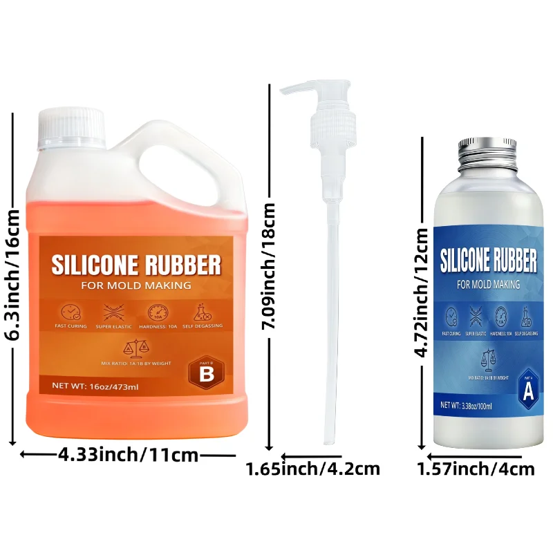 Durable Liquid Rubber Material, Resin Silicone Mold Casting Supplies, Holiday Arts And Crafts, For Wax Resin Home Projects