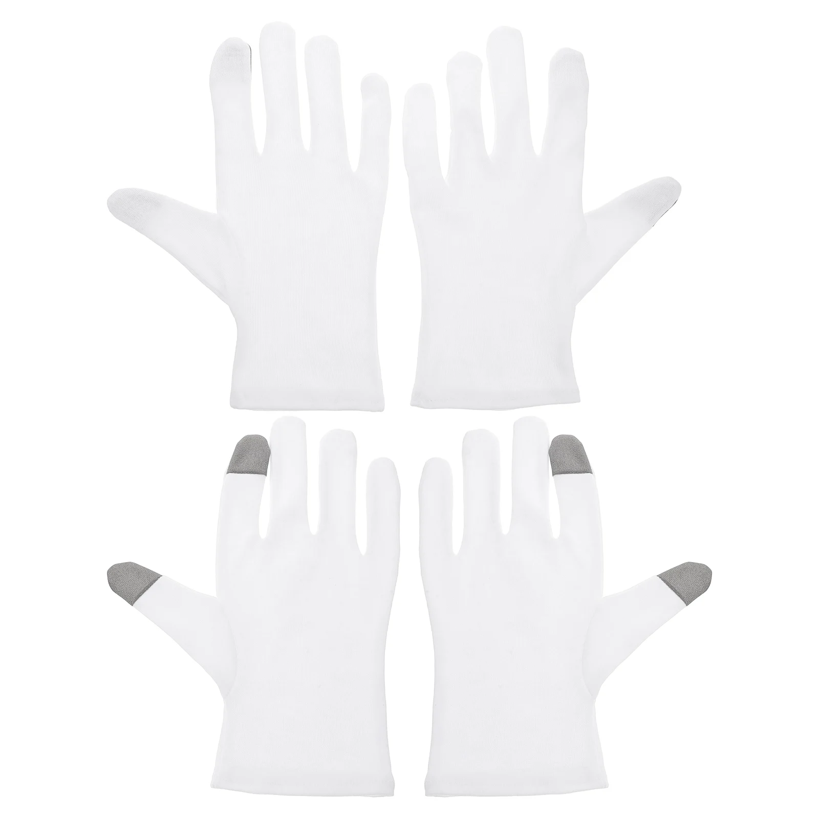 

2Pairs Cotton Sleeping Gloves Moisturizing Touchscreen Hand Lotion Gloves Overnight Care for Dry Cracked Hands
