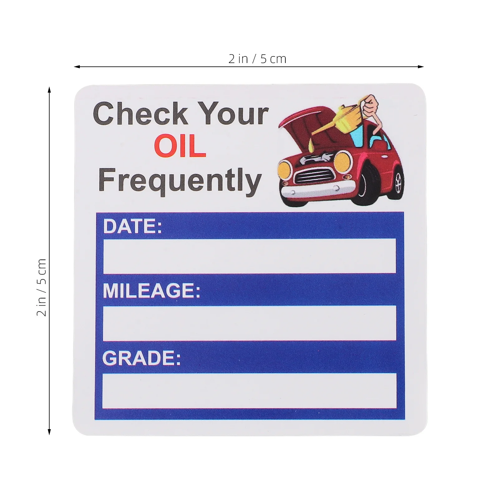 2pcs 2 Rolls Oil Change Reminder Sticker Strong Adhesion Service Due Decal For Car Maintenance Window Label Sticker Adhesive Car