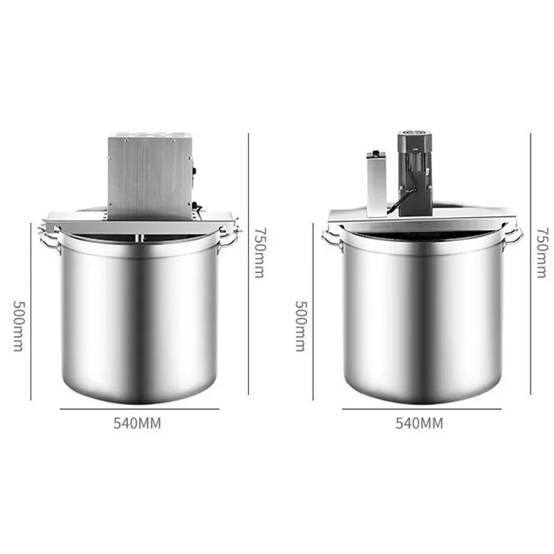 Máquina eléctrica para cocinar pasta de salsa con mezclador, olla para freír salsa de soja y carne, Wok, relleno de pasta de frijol rojo, cocina de pastelería, mezcla de ollas