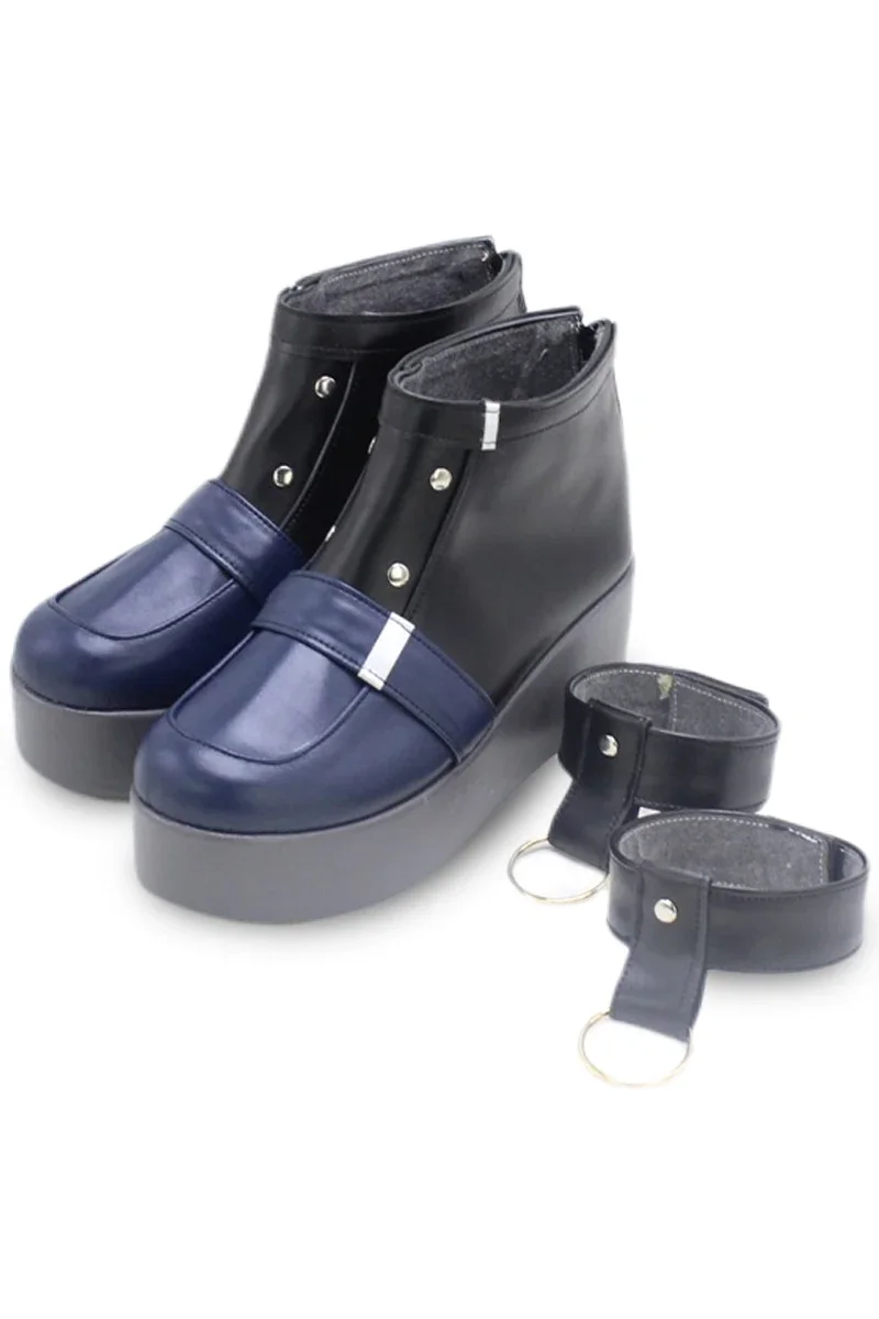Spiel Blau Archiv Amau Ako Cosplay Schuhe Halloween Karneval Stiefel PU Schuhe Cosplay Requisiten Nach Maß