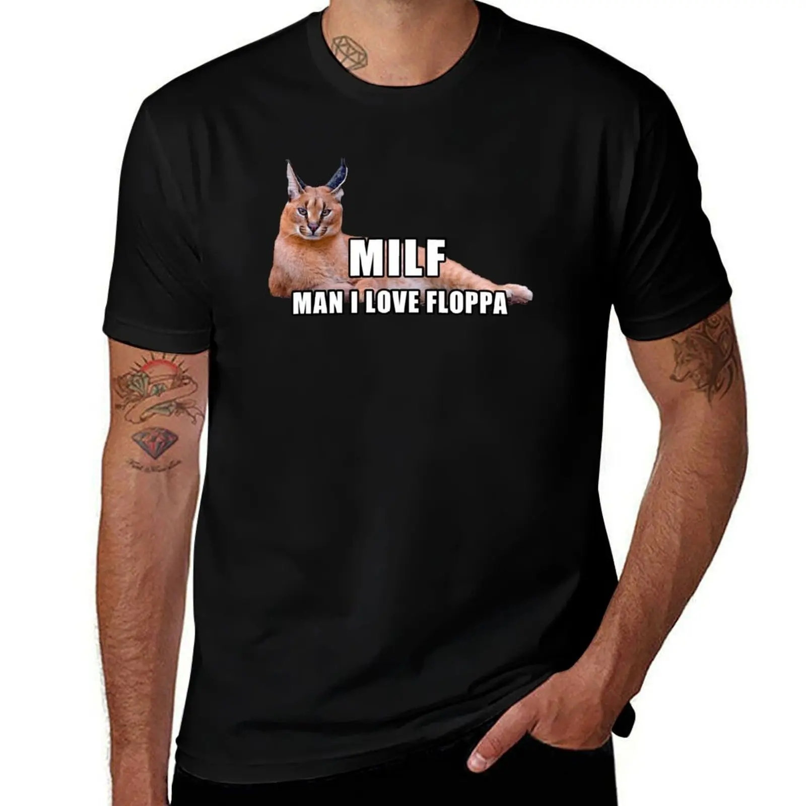 

Man I love big floppa meme Big floppa baby caracal T-Shirt Big and Tall Loose Fit T-Shirt