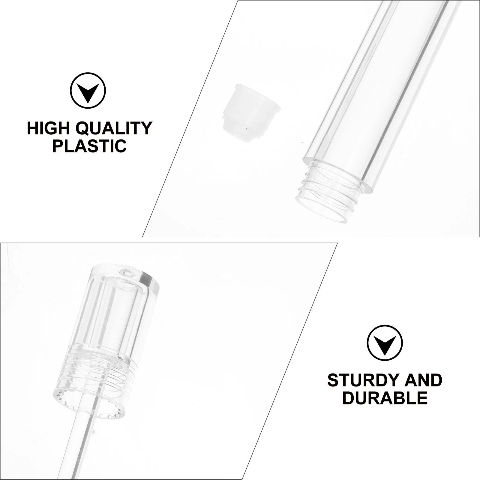 10set Lovely Diy Lip-Glaze Tubes Empty Lip Gloss Containers For Women Lightweight Portable Lip Balm Bottles Refillable