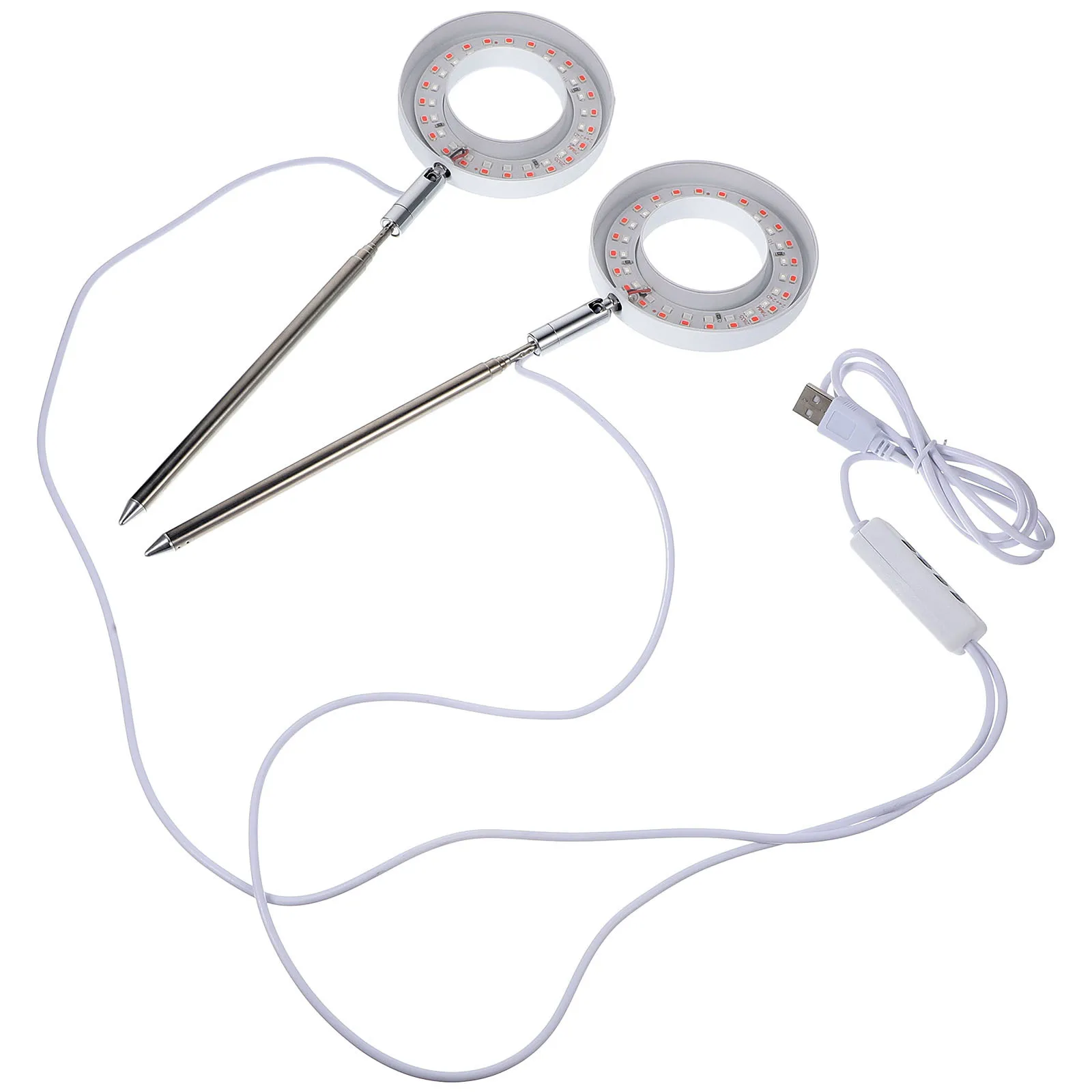 

1 комплект, светодиодный светильник полного спектра для выращивания растений, красный, синий свет, дополнительная лампа для внутреннего садоводства, овощей, вырезки в горшках