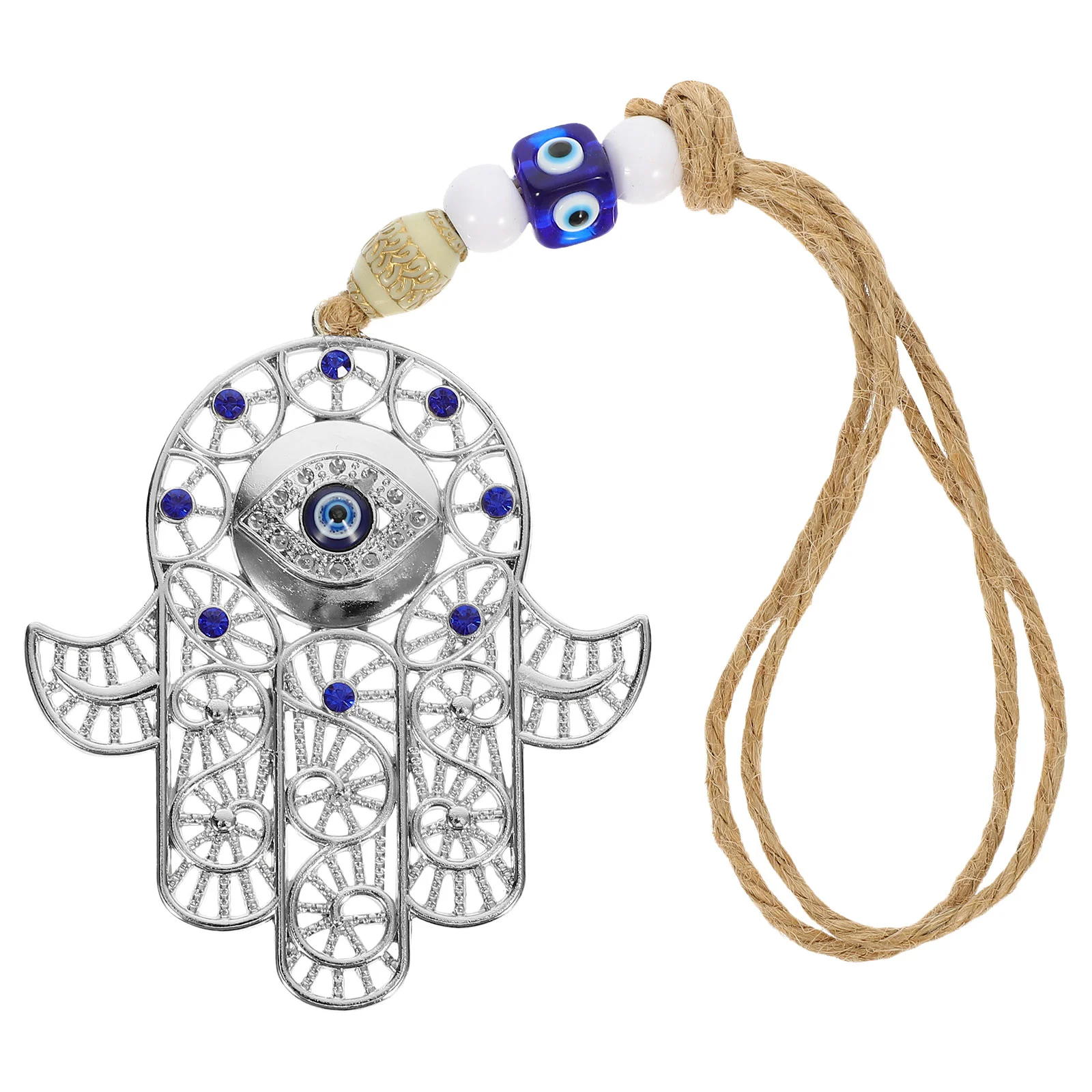 Good Luck Hanging Ornament Palm Pendant Blue Evil Eye Hamsa Hand Decor Accessories Turkish