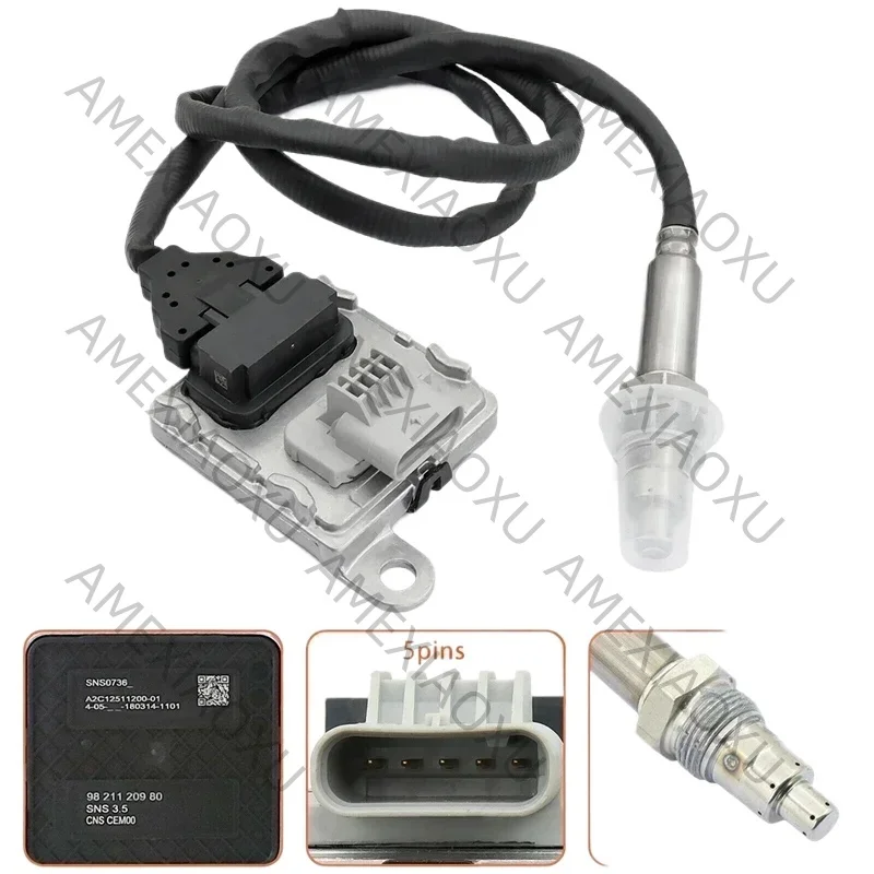 Loki J 5-PIN 9821120980 5WK96746A Nox Sensor Parts Accessory For Citroen C3 C4 Berlingo Peugeot 208 308 3008 5008 Boxer 1.6 2.0