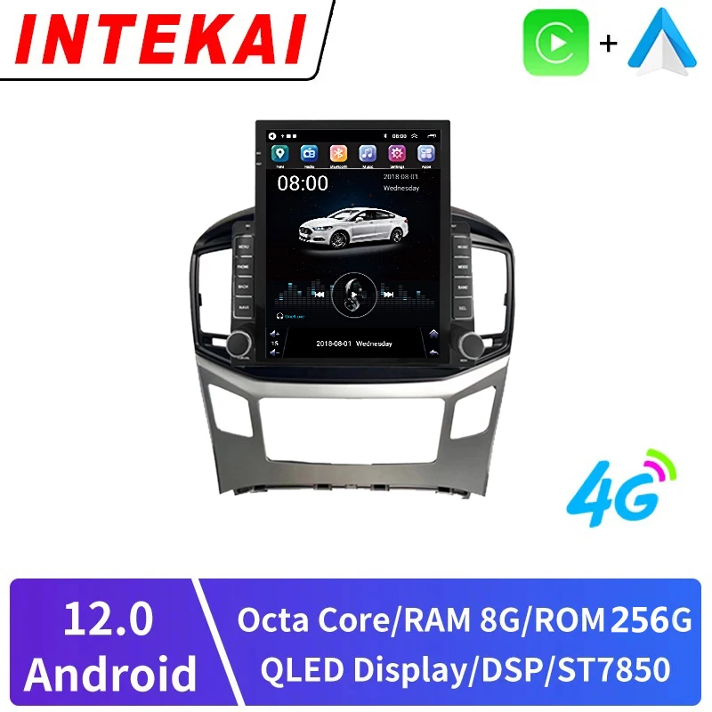 

Автомагнитола 2DIN для Hyundai H1, мультимедийный плеер на Android 9,7 с вертикальным экраном 12,0 дюйма и GPS-Навигатором для Carplay, для Hyundai H1 2 2015-2020