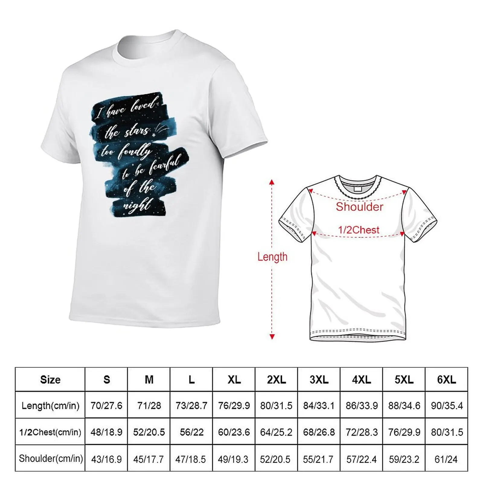 I have loved the stars T-Shirt t shirts for man cotton funny t shirts for man graphic vintage T-Shirt