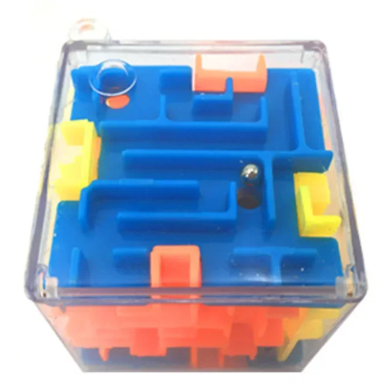 1Pcs 3D Maze Magic Cube Six-sided Brain Developing Educational Toys Children Labyrinth Ball Magical Maze Stress Reliever Game