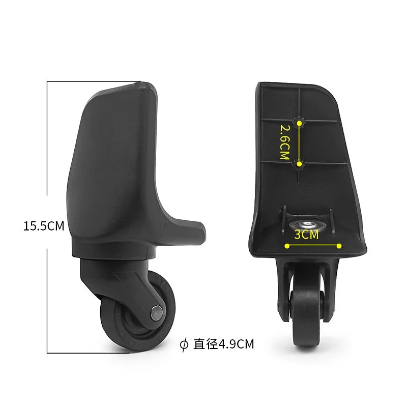 BW024 7056 Universal Swivel Luggage Wheel Replacement Wear-resistant for Seven Wolves Trolley Suitcase Repair Spare Accessory