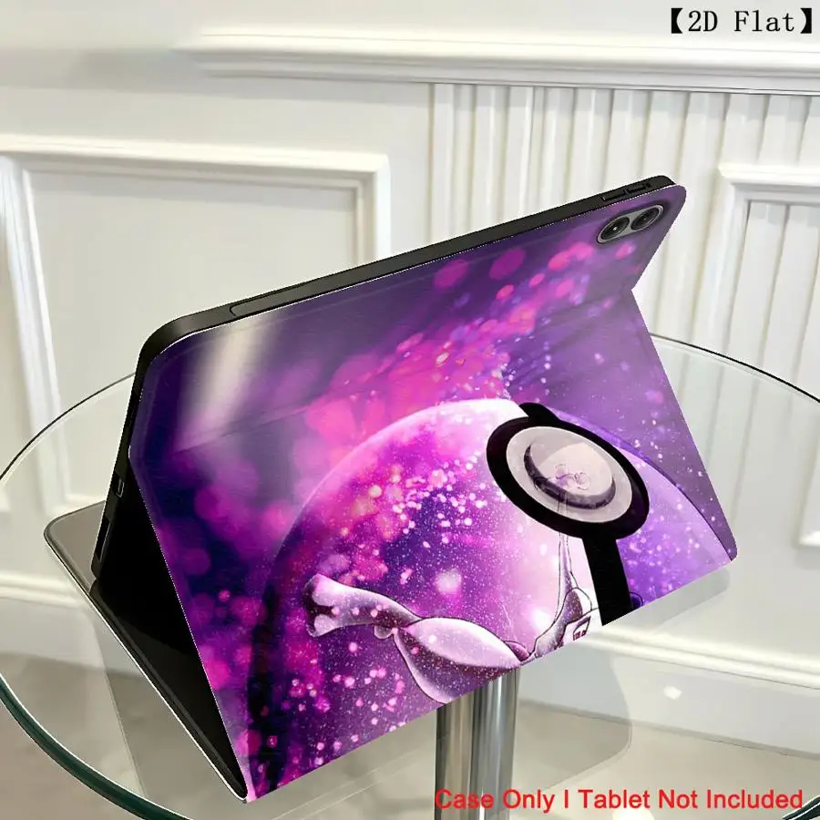 Case for Xiaomi Redmi Pad SE K Pad 8.8 9.7 12.4 Inch Pad 5 6 7 8 Pro Pad 6s Pro 7 Ultra With Pencil Holder Pokemons Mewtwo