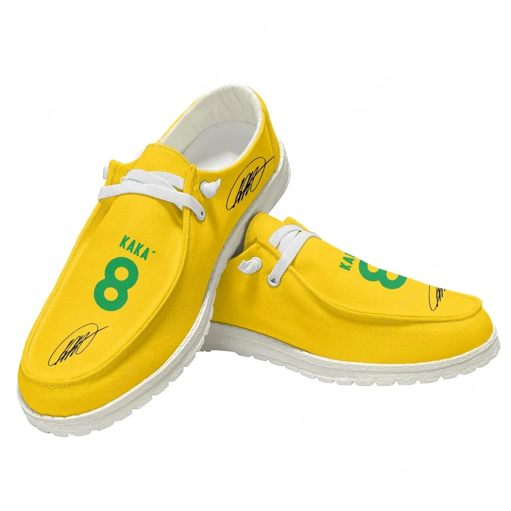 

Kaka No.22 Loafers Men Woman Youth Casual Shoes Brazil Soccer Star Lightweight Flat Footwear Custom Made Shoe White 2025