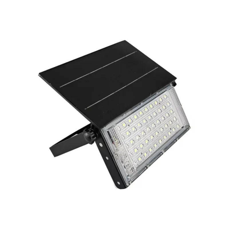 Outdoor Waterproof Light Emitting Diode Stadium Light Reflector Projector Folding Spotlight IP65 Solar Garden Flood Light