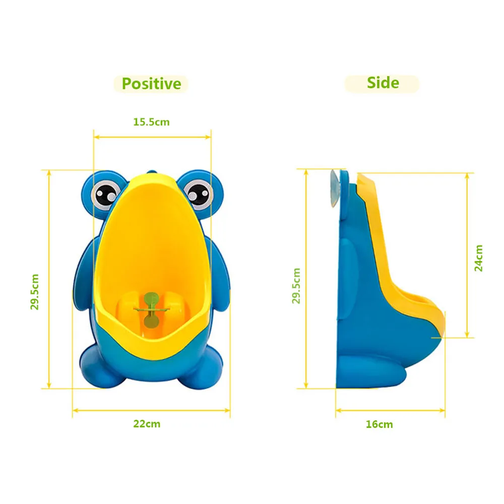 Children Baby Boy Wall-Mounted Hook Frog Potty Toilet Training Frog Stand Vertical Urinal Penico Pee Infant Toddler Bathroom